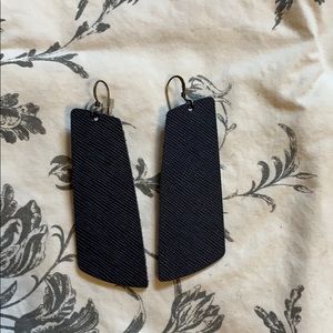 Nickel & Suede Leather Earrings